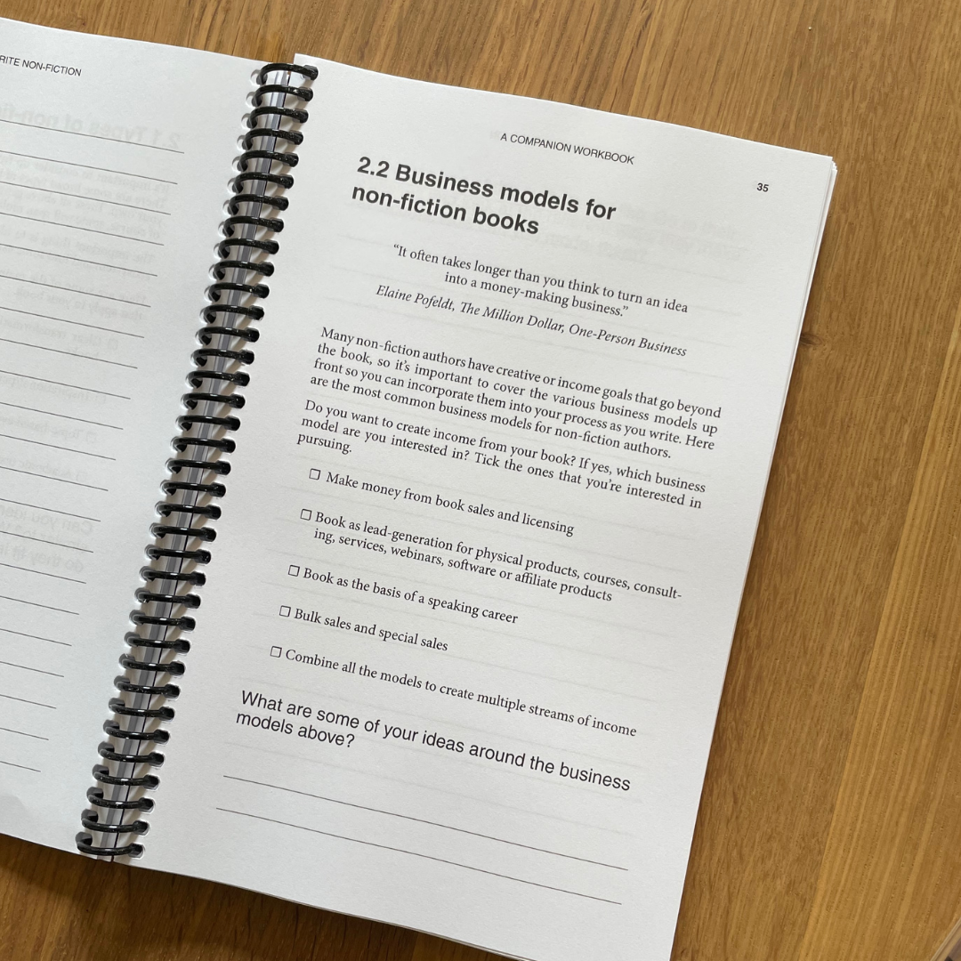 How To Write Non Fiction Paperback and Workbook Bundle
