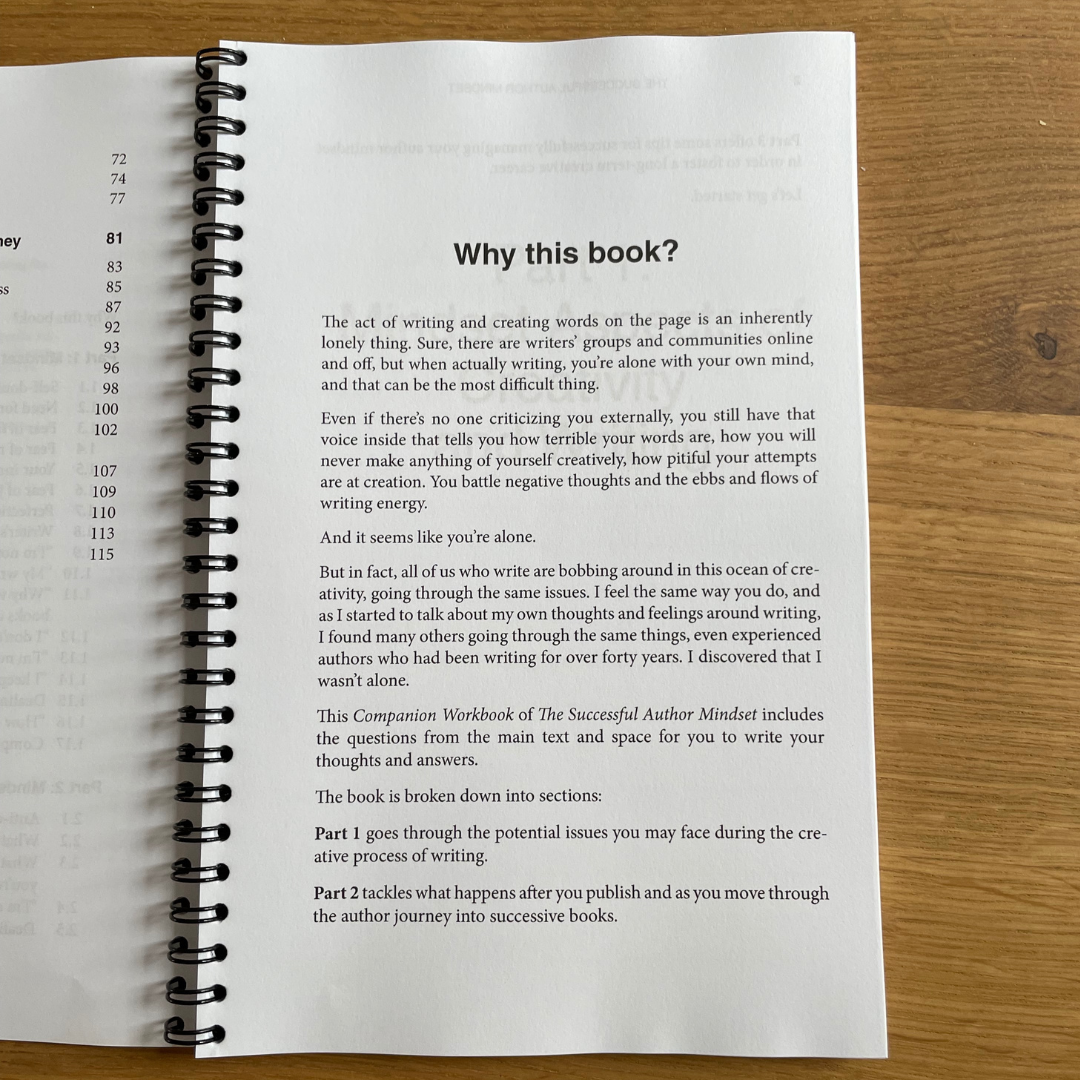 The Successful Author Mindset Companion Workbook