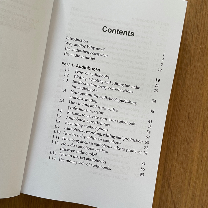 Audio for Authors: Audiobooks, Podcasting, and Voice Technologies Paperback
