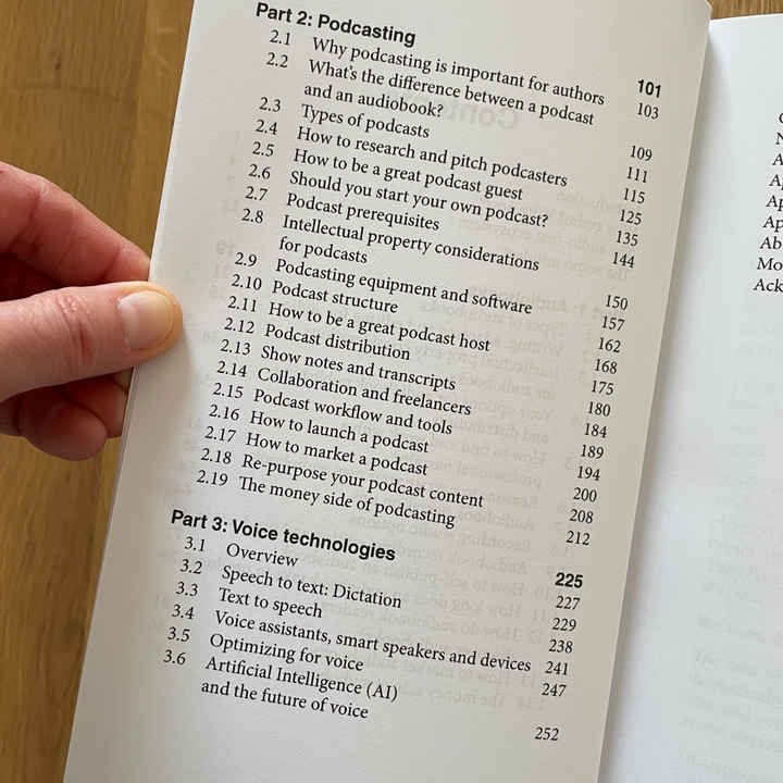 Audio for Authors: Audiobooks, Podcasting, and Voice Technologies Paperback