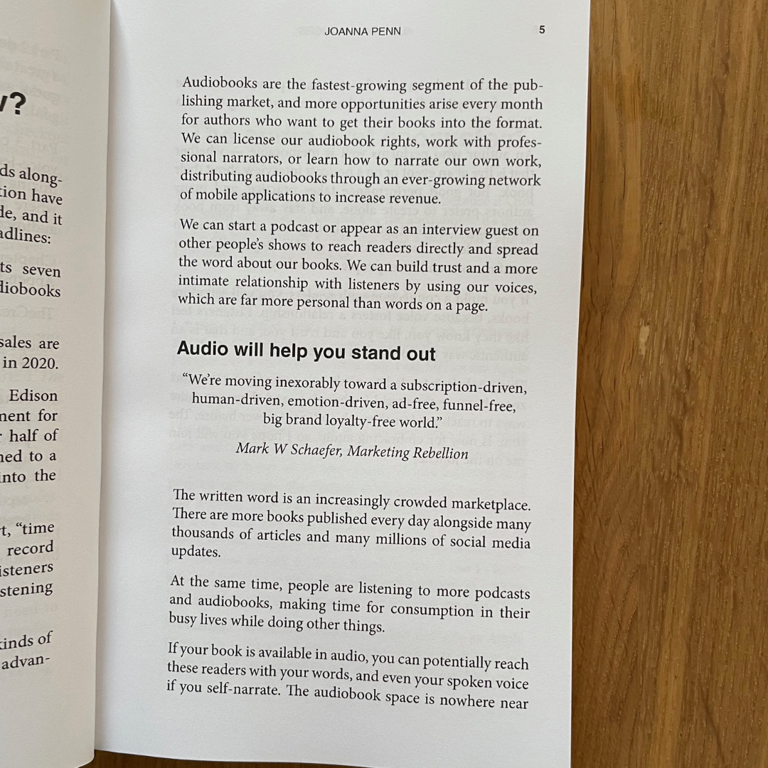 Audio for Authors: Audiobooks, Podcasting, and Voice Technologies Paperback
