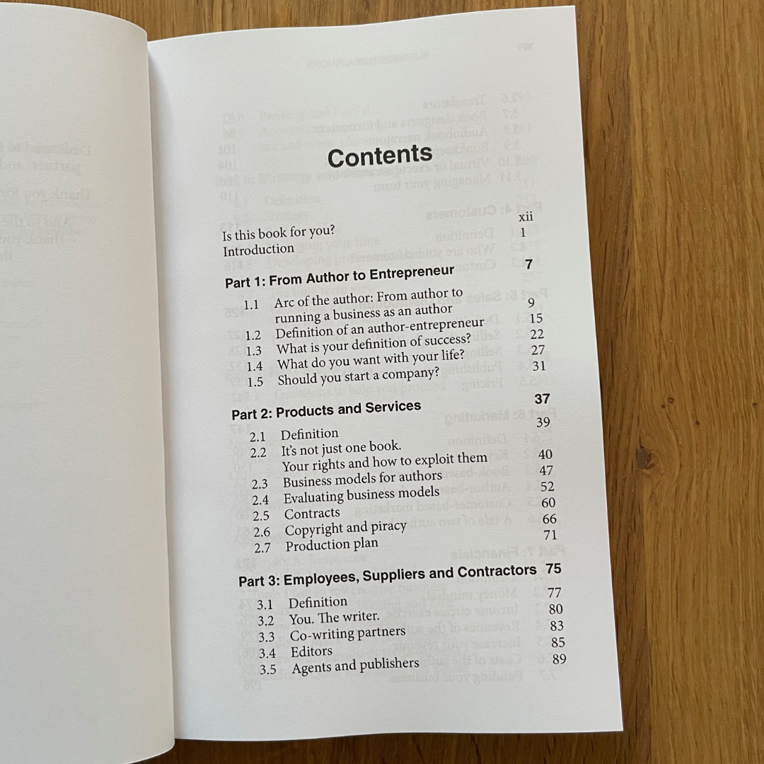 Business for Authors Paperback