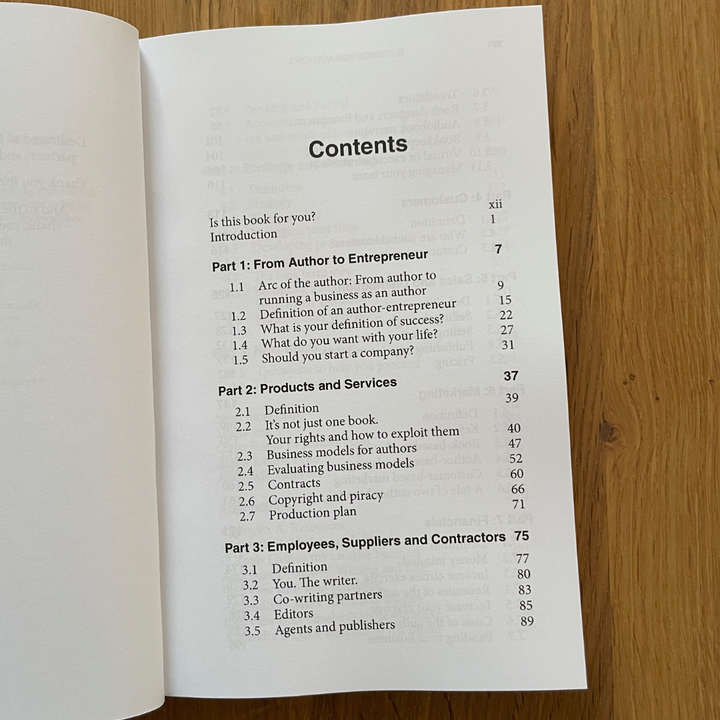 Business for Authors Paperback