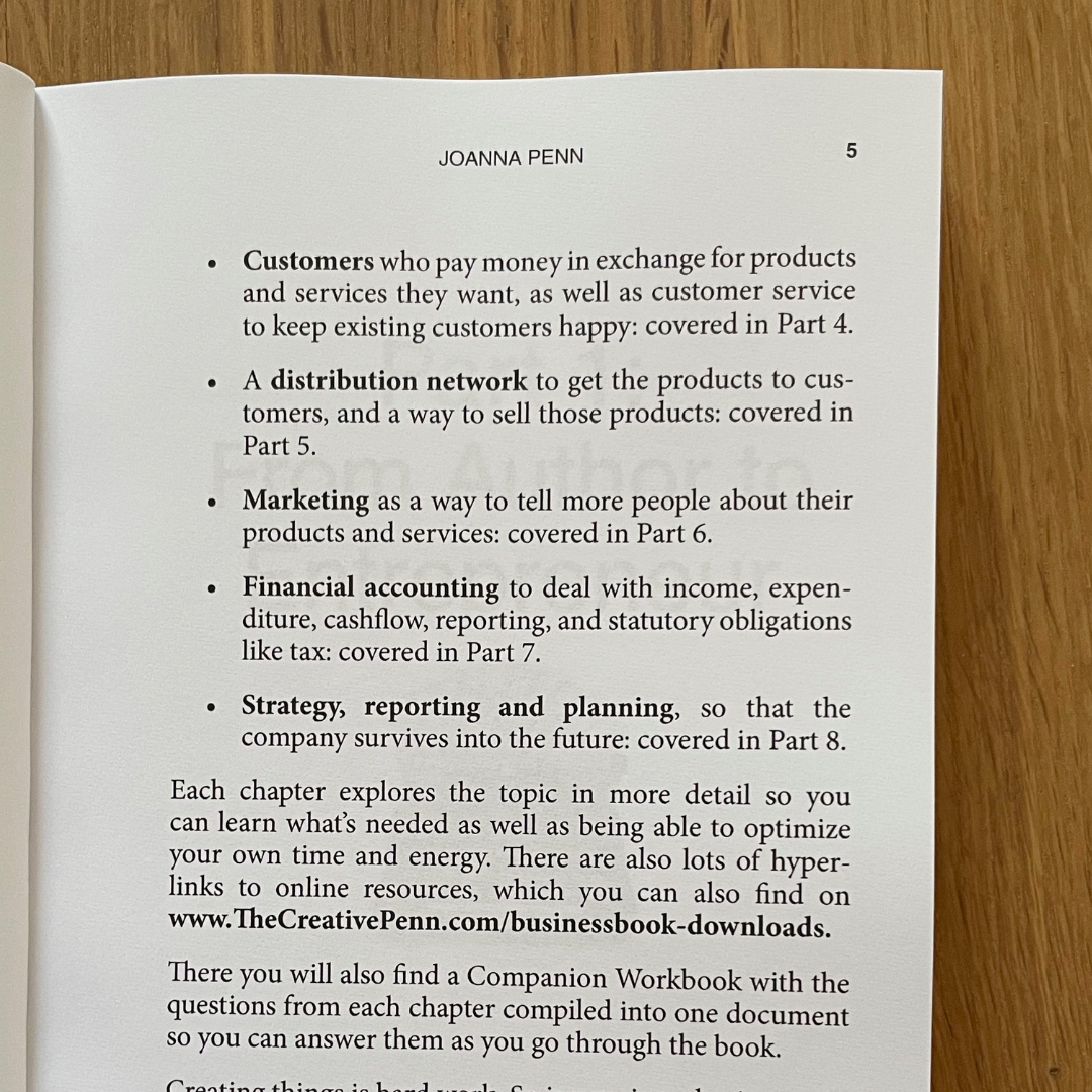 Business for Authors Paperback