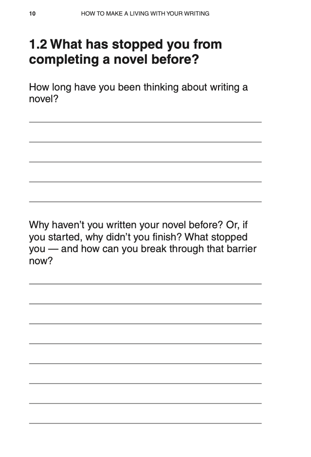 How to Write a Novel Spiral Bound Workbook