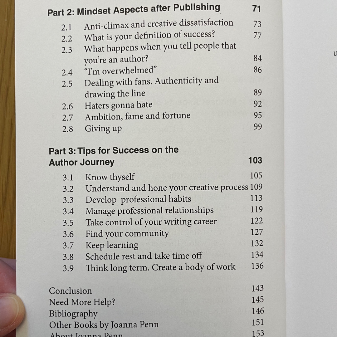 The Successful Author Mindset Paperback