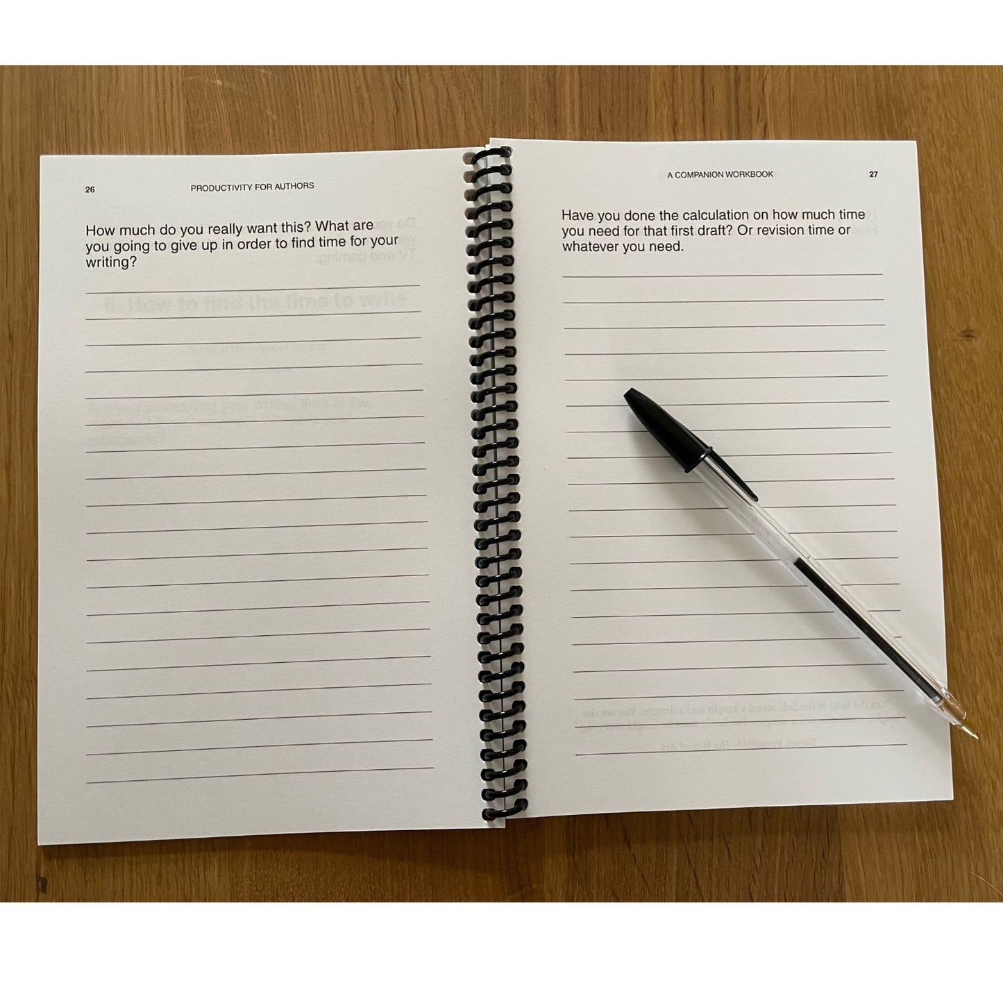 Productivity for Authors Spiral Bound Workbook