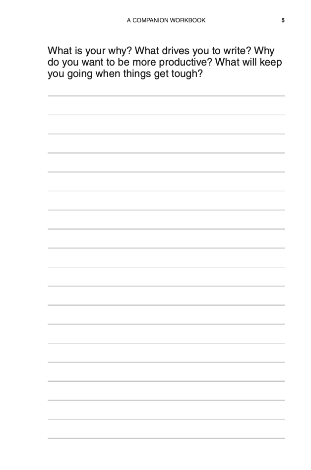 Productivity for Authors Spiral Bound Workbook