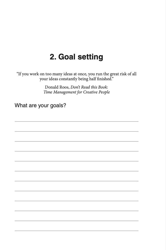Productivity for Authors Spiral Bound Workbook