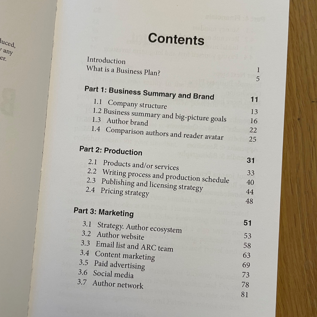 Your Author Business Plan Paperback