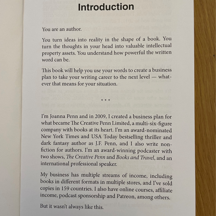 Your Author Business Plan Paperback
