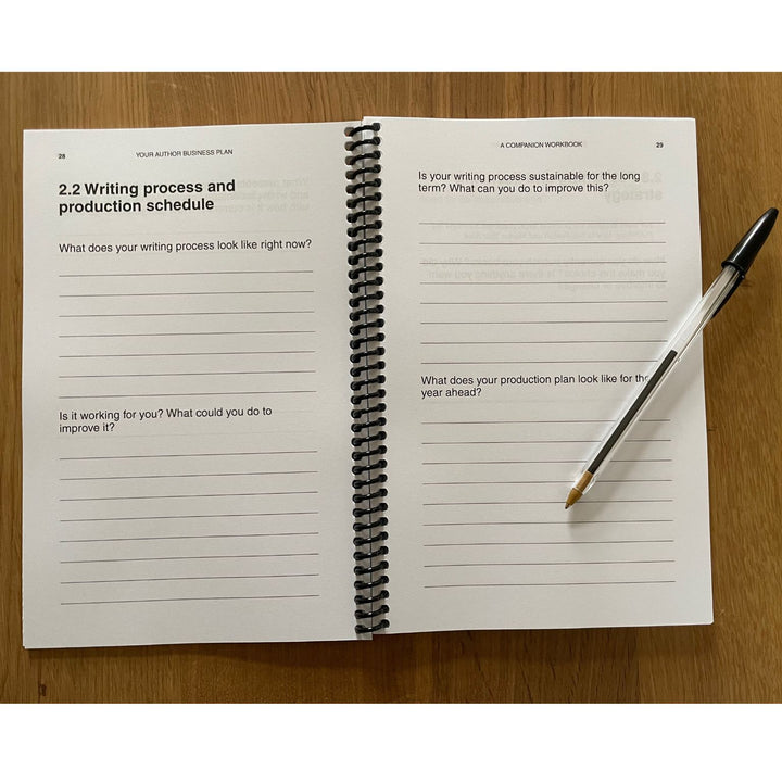 Your Author Business Plan Spiral Bound Workbook